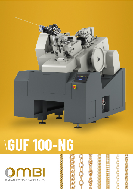 GUF-100-NG. Macchina automatica per la produzione di catena gourmette e forzatina gigante.
